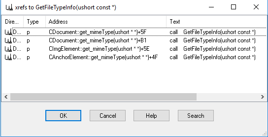 References that hit the code